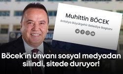Böcek’in ünvanı sosyal medyadan silindi, sitede duruyor!
