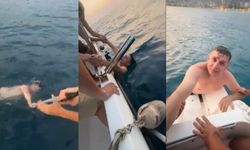 17 yaşındaki genç, boğulmak üzere olan turisti kurtardı!