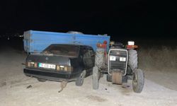Bucak'ta traktör ile otomobil çarpıştı