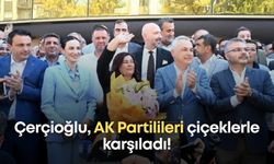 Çerçioğlu, AK Partilileri çiçeklerle karşıladı!
