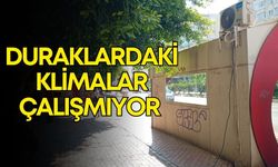 Antalya’da klimalı otobüs duraklarında klima çalışmıyor