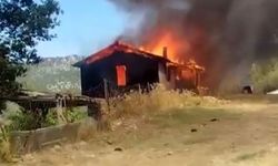 Eğirdir'de müstakil ev alev alev yandı!