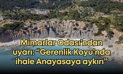 Mimarlar Odası’ndan uyarı: “Gerenlik Koyu’nda ihale Anayasaya aykırı”