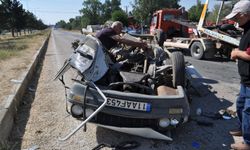 Isparta'da feci kaza: Metrelerce sürüklenip takla attı