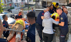 Isparta'da demir korkuluğa saplanan çocuk hastaneye kaldırıldı