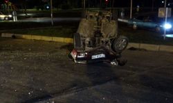 Antalya'da feci kaza: Taklalar attı