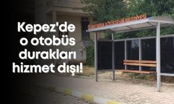 Kepez'de o otobüs durakları hizmet dışı!