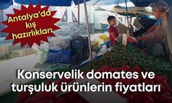 Antalya’da kış hazırlıkları: Konservelik domates ve turşuluk ürünlerin fiyatları