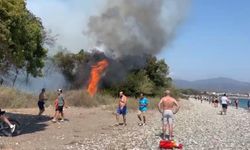 Fethiye’deki orman yangınına havadan ve karadan müdahale sürüyor