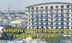 Otel inşaatında yeraltı suyu aylarca boşa aktı, yetkililer sadece baktı!