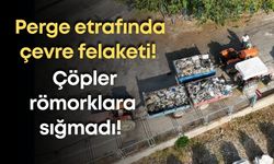 Perge etrafında çevre felaketi! Çöpler römorklara sığmadı!