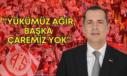 Antalyaspor Başkanı Perçin reçeteyi yazdı: “Yükümüz ağır”