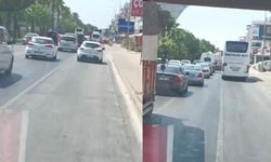Serik'te ambulans trafikte sıkıştı, hasta zor yetiştirildi