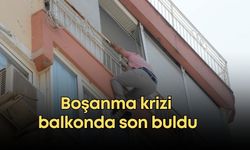 Boşanma krizi balkonda son buldu: Eşinin sözüyle intihardan vazgeçti