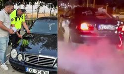 Adana'da düğün konvoyunda lastik yakan şahısa ceza şoku