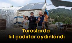 Mersin Büyükşehir'den anlamlı destek: Toroslarda kıl çadırlar aydınlandı