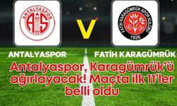Antalyaspor, Karagümrük’ü ağırlayacak! Maçta ilk 11’ler belli oldu