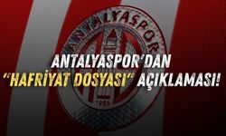 Antalyaspor'dan "Hafriyat dosyası" açıklaması!
