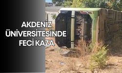 Akdeniz Üniversitesinde feci kaza! Şoför hayatını kaybetti
