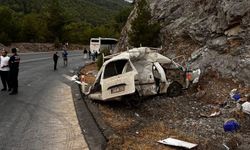 Akseki yolunda feci çarpışma! Sürücü hayatını kaybetti