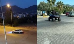 Alanya'da drift yapan otomobil ve ATV sürücüsüne 93 bin TL ceza