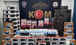 Bucak’ta sadece 1 evden 8 bin kaçak ürün çıktı