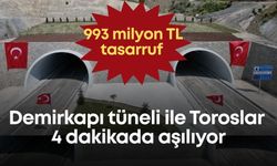 Demirkapı tüneli ile Toroslar 4 dakikada aşılıyor: 993 milyon TL tasarruf