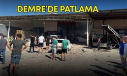 Demre’de patlama! Yaralılar var