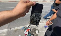 Elektrikli bisikletin üzerinde unutulan telefon patladı