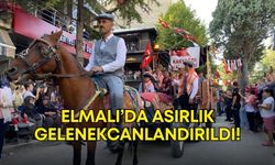Elmalı’da asırlık gelenek canlandırıldı! Caddede boş yer kalmadı, binalara taştı