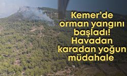 Kemer’de orman yangını başladı! Havadan karadan yoğun müdahale