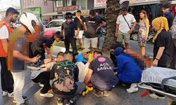 Manavgat'ta kuryeler çarpıştı! 1 ağır yaralı