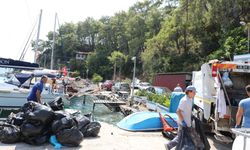 Muğla koylarında 31 bin kilogram atık toplandı