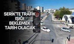 Serik’te trafik ışığı beklemek tarih olacak