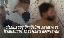 Silahlı suç örgütüne Antalya ve İstanbul'da eş zamanlı operasyon