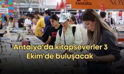 Antalya'da kitapseverler 3 Ekim'de buluşacak