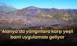 Alanya'da orman yangınlarına karşı yeşil bant uygulaması geliyor