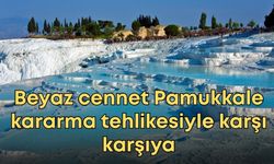 Beyaz cennet Pamukkale kararma tehlikesiyle karşı karşıya