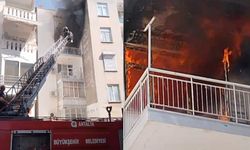 Antalya'da apartmanda alevler yükseldi