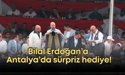 Elmalı güreşlerine katılan Bilal Erdoğan’a  sürpriz hediye!