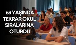 “Okumanın yaşı yoktur” dedi 63 yaşında tekrar okul sıralarına oturdu