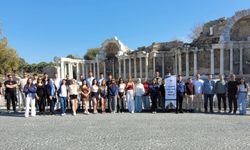 Taşköprü ekibi Antalya’da: Side Antik Kenti'nde inceleme yaptılar