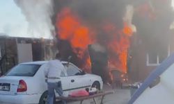 Alevlerin arasına daldı, uçurumdan yuvarlandı