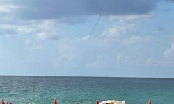 Alanya açıklarında hortum heyecanı
