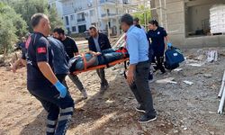 Muğla'da inşaat boşluğuna düşen işçi yaralandı