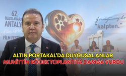 Altın Portakal’da duygusal anlar! Muhittin Böcek toplantıya damga vurdu