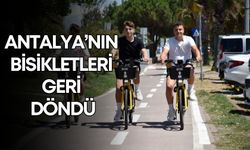 Antalya’nın bisikletleri geri döndü! “Tazı” elektrikli bisikletler yollarda