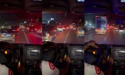 Antalya'da sürücüler fermuar sistemiyle ambulansa yol verdi