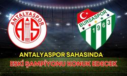 Antalyaspor sahasında eski şampiyonu konuk edecek