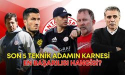 Antalyaspor’da son 5 teknik adamın karnesi! En başarılısı hangisi?
